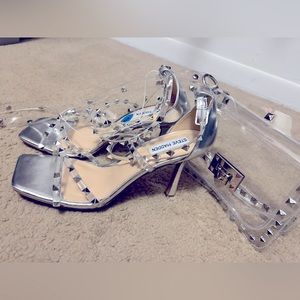 Steve Madden Silver Heels